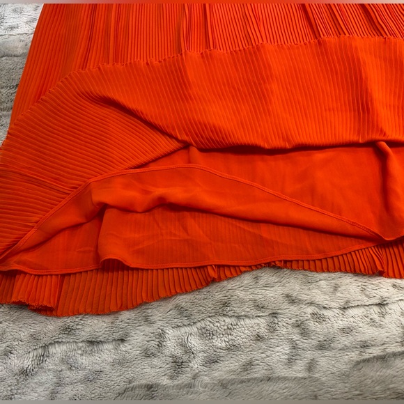NWOT💝Tory Burch Stella Midi Skirt in Spicy Orange - Picture 8 of 12